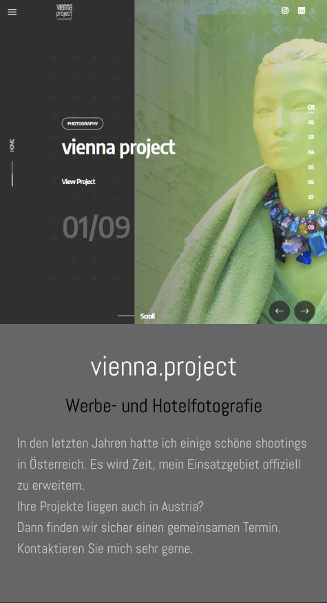 vienna.project Werbe- und Hotelfotografie In den letzten Jahren hatte ich einige schöne shootings in Österreich. Es wird Zeit, mein Einsatzgebiet offiziell zu erweitern.  Ihre Projekte liegen auch in Austria?  Dann finden wir sicher einen gemeinsamen Termin. Kontaktieren Sie mich sehr gerne.